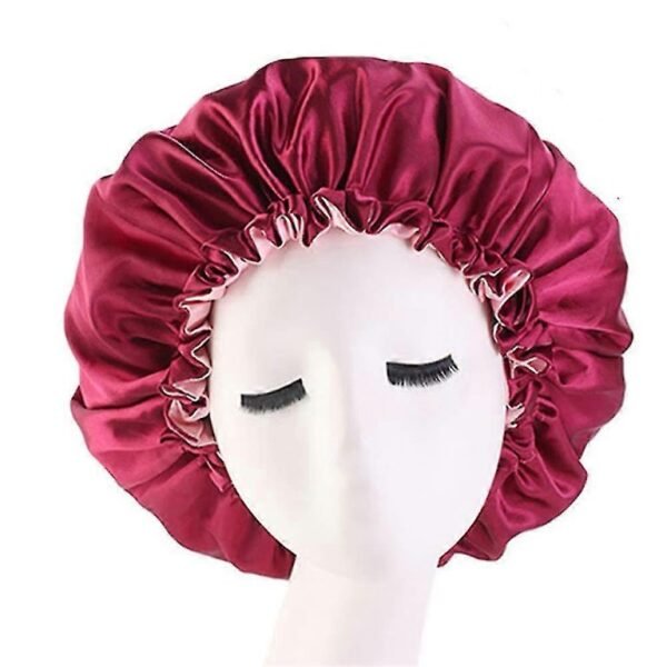 Gorro de saten de doble capa reversible