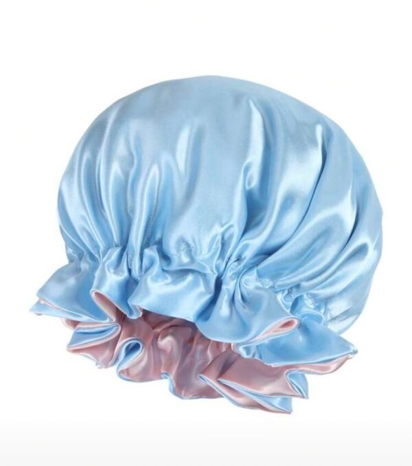 Gorro de saten de doble capa reversible