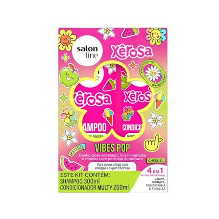 Kit Xerosa Vibes Pop Shampoo y acondicionador